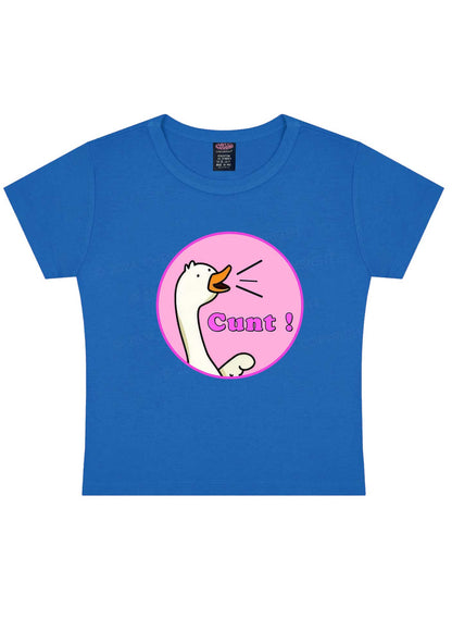 Duck Cxxt Y2K Baby Tee Cherrykitten