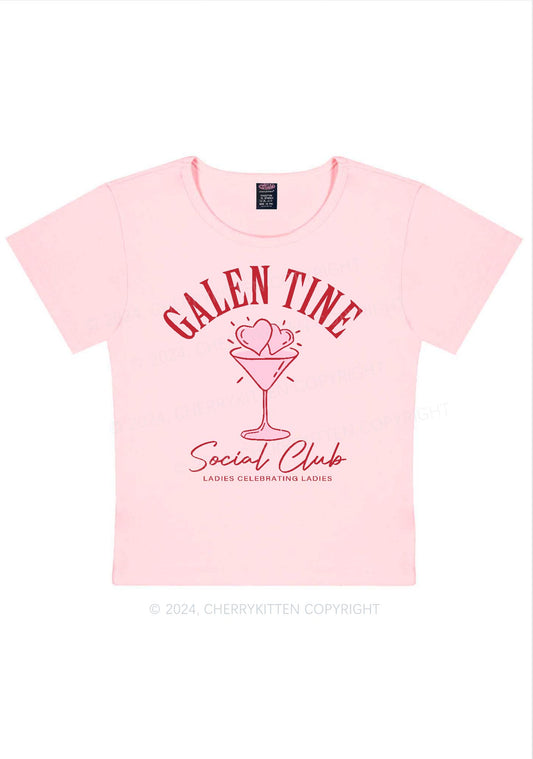 Galentine Social Club Y2K Valentine's Day Baby Tee Cherrykitten