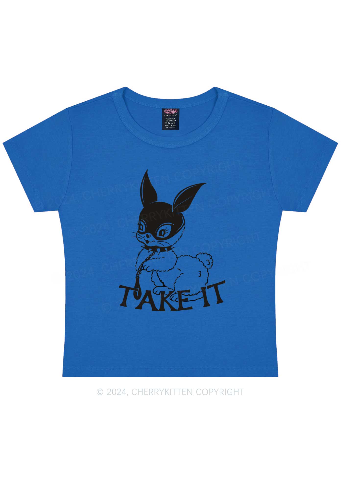 Take It Bunny Y2K Baby Tee Cherrykitten