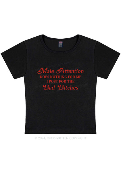 Curvy Male Attention Y2K Baby Tee Cherrykitten