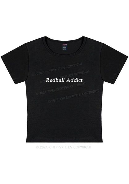 Redbull Addict Y2K Baby Tee Cherrykitten