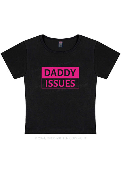 Curvy It's Daddy Issues Y2K Baby Tee Cherrykitten