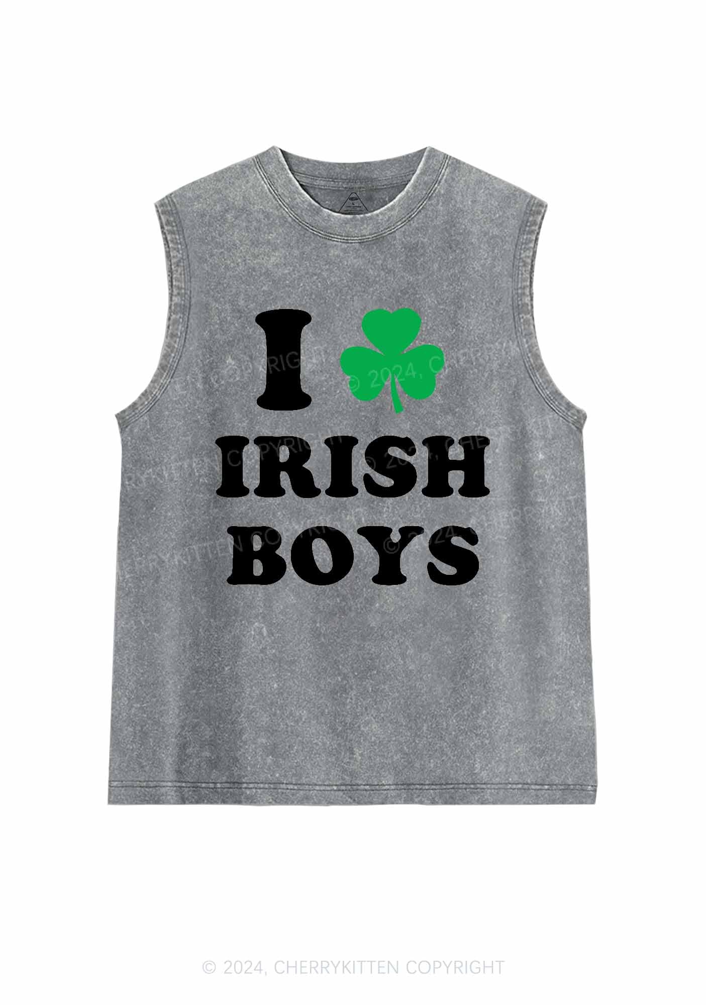 Irish Boys St Patricks Y2K Washed Tank Cherrykitten