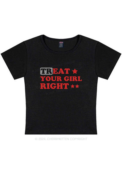 Curvy Treat Your Girl Right Y2K Baby Tee Cherrykitten