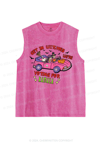 Halloween Get In Witches Y2K Washed Tank Cherrykitten