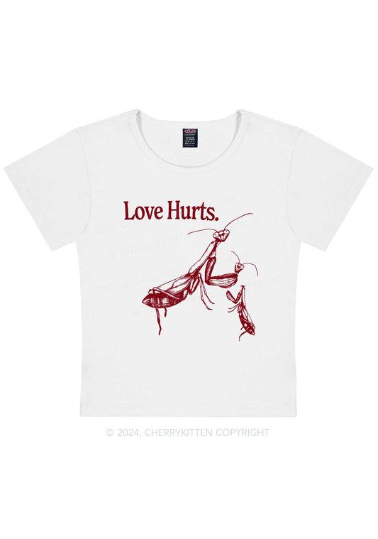 Love Hurts Y2K Valentine's Day Baby Tee Cherrykitten