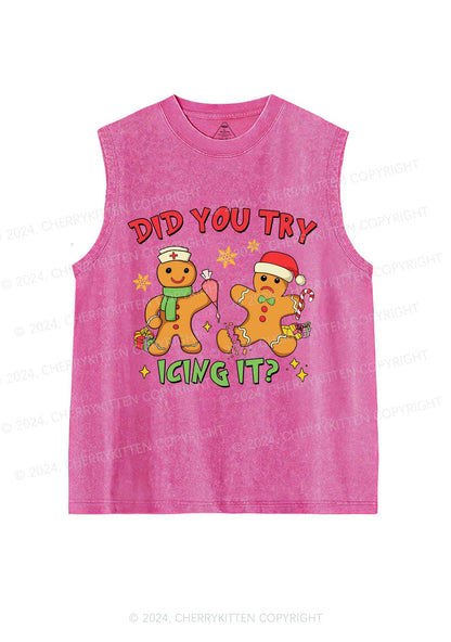 Christmas Icing It Y2K Washed Tank Cherrykitten