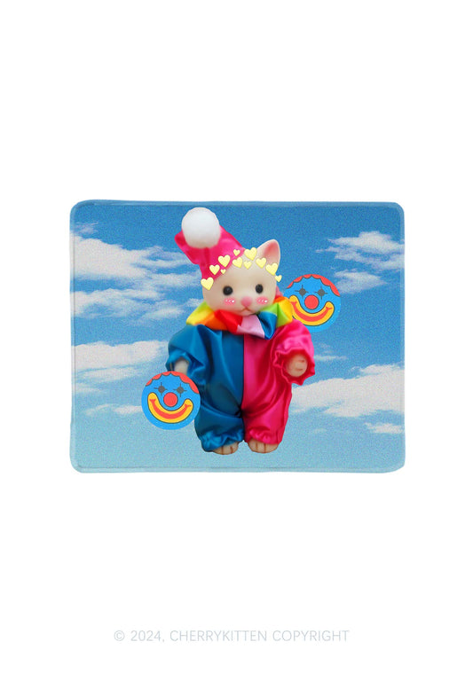 Chat Clown Y2K Mousepad Cherrykitten