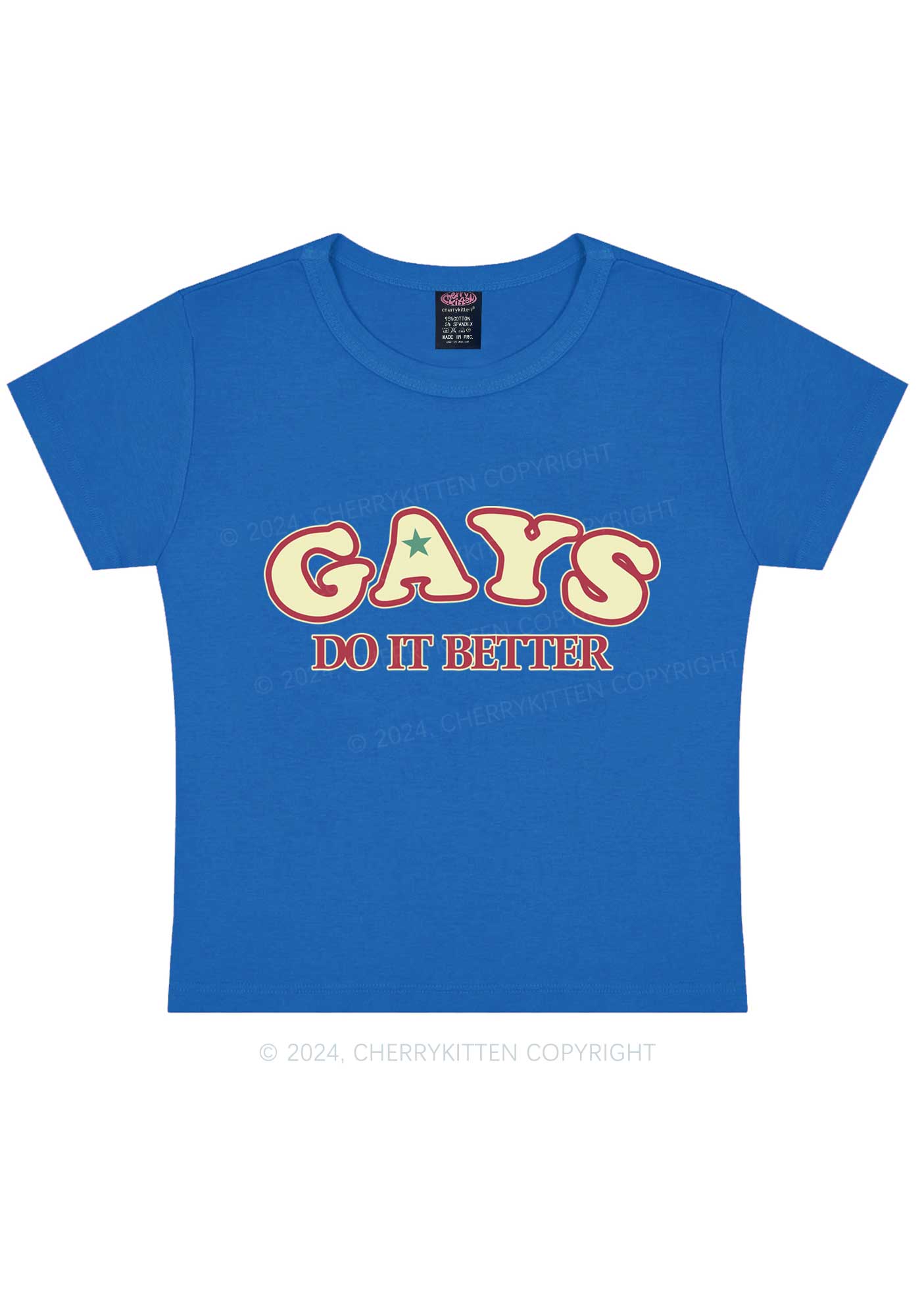 Gays Do It Better Y2K Baby Tee Cherrykitten