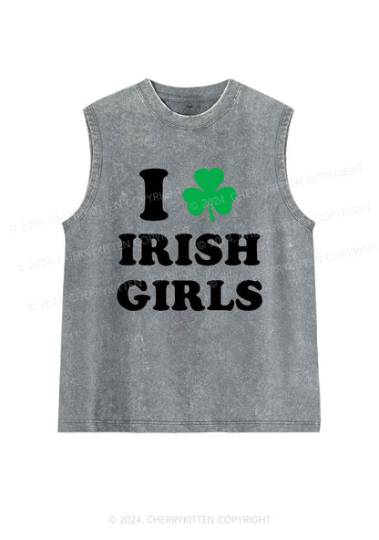 Irish Girls St Patricks Y2K Washed Tank Cherrykitten