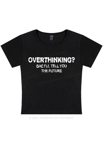 Curvy Overthinking Future Y2K Baby Tee Cherrykitten