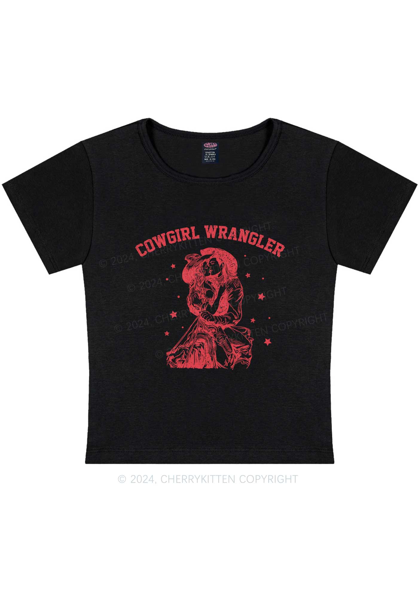 Cowgirl Wrangler Y2K Baby Tee Cherrykitten