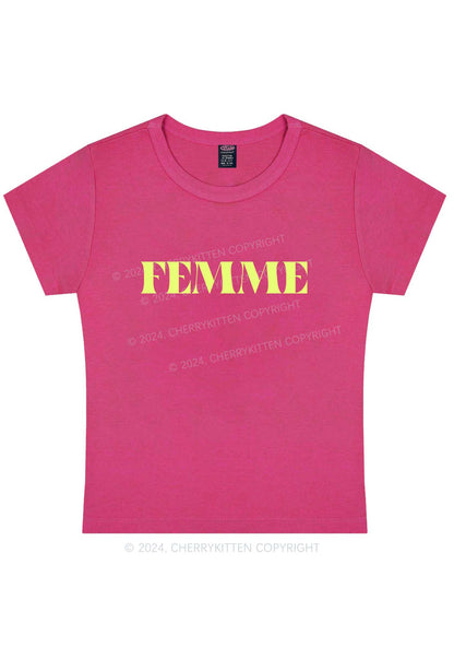 Femme Y2K Baby Tee Cherrykitten