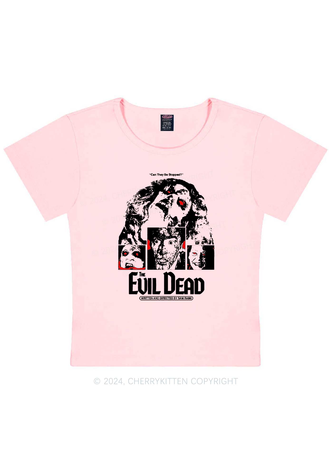 Halloween The Evil Dead Y2K Baby Tee Cherrykitten