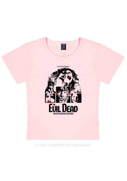 Halloween The Evil Dead Y2K Baby Tee Cherrykitten