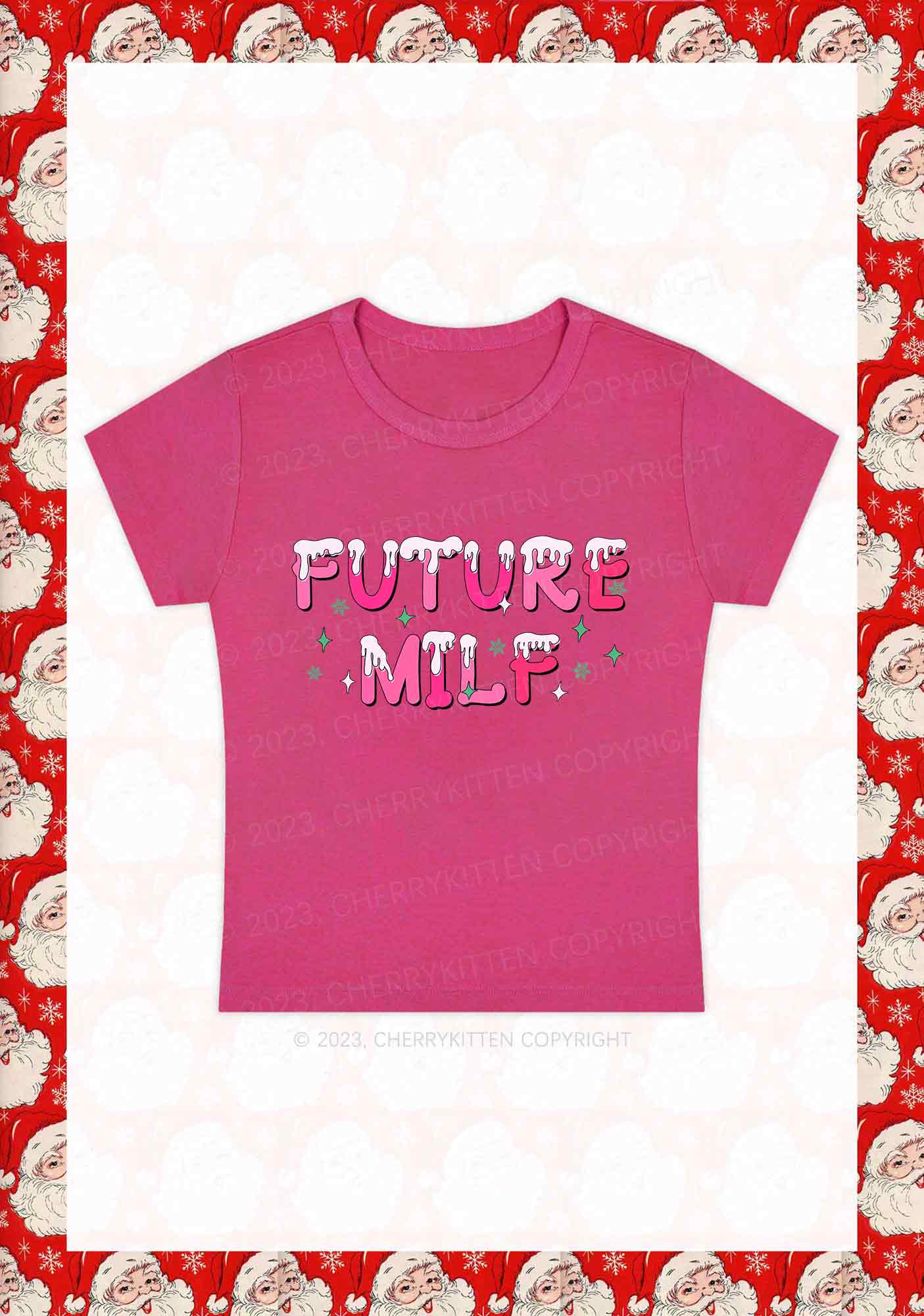 Snowflake Future Mxxf Christmas Y2K Baby Tee Cherrykitten