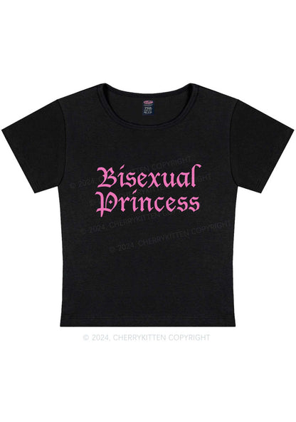 Curvy Bisexual Princess Y2K Baby Tee Cherrykitten