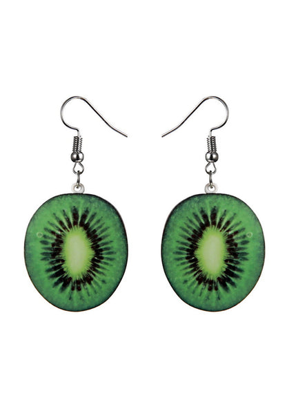 Acrylic Kiwi Y2K Earrings Cherrykitten