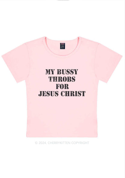 Throb For Jesus Y2K Baby Tee Cherrykitten