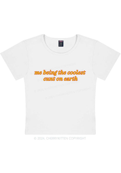 Coolest Cxnt On Earth Y2K Baby Tee Cherrykitten