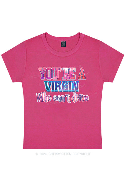 You're A Virgin Y2K Baby Tee Cherrykitten