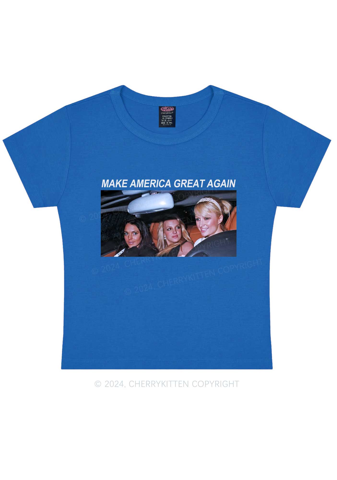 Make America Great Again Y2K Baby Tee Cherrykitten