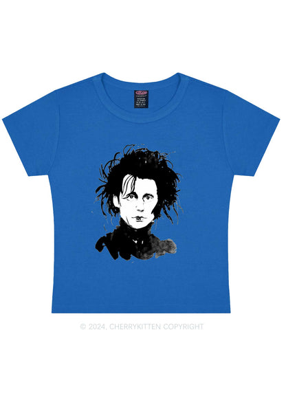 Halloween Edward Y2K Baby Tee Cherrykitten