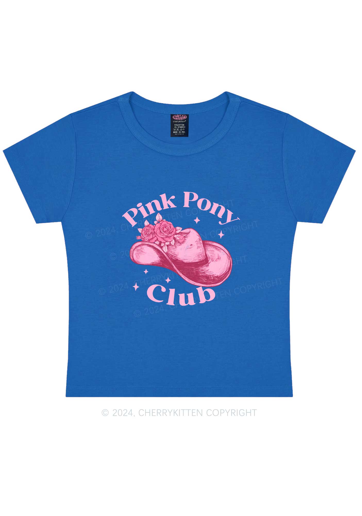 Pink Pony Club Y2K Baby Tee Cherrykitten