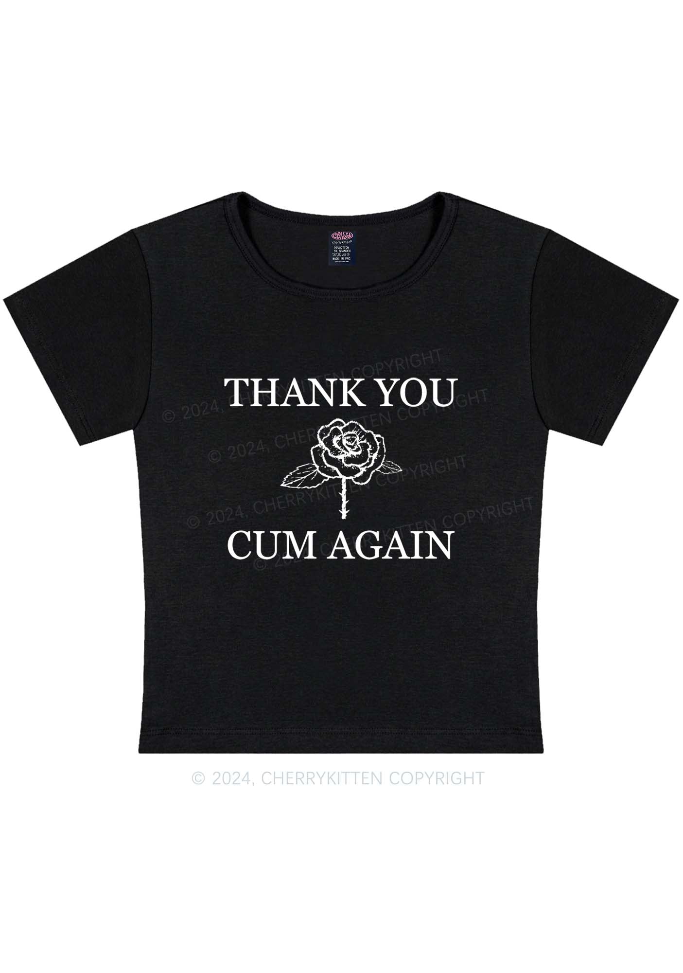 Curvy Come Again Y2K Baby Tee Cherrykitten