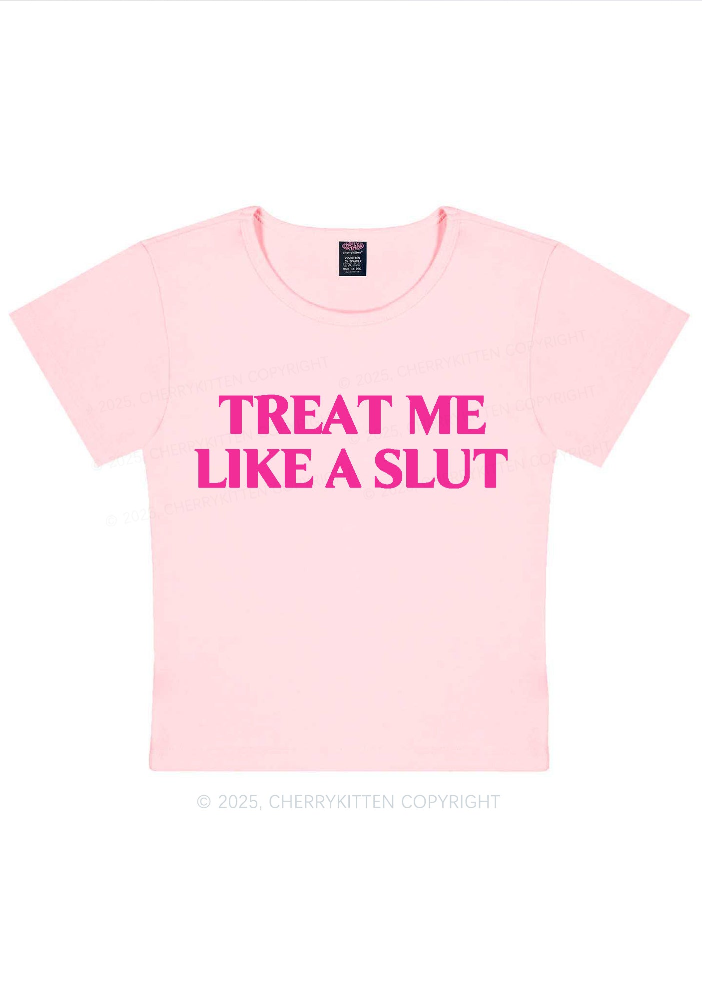 Treat Me Like A Slxt Y2K Baby Tee Cherrykitten