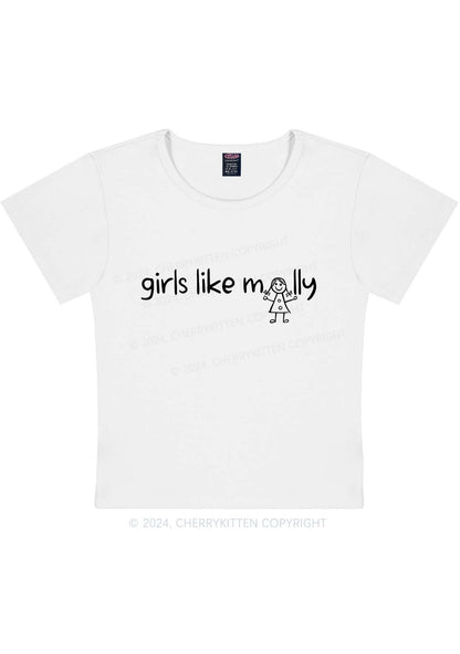 Curvy Girls Like Molly Y2K Baby Tee Cherrykitten