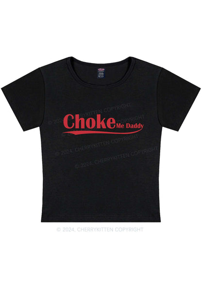 Curvy Choke Me Daddy Y2K Baby Tee Cherrykitten