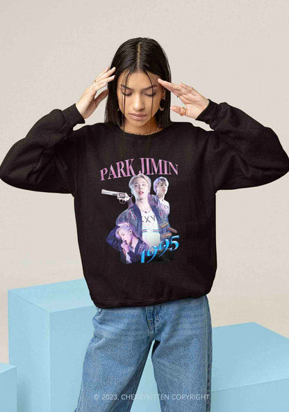 Park Jimin 1995 Kpop Y2K Sweatshirt Cherrykitten