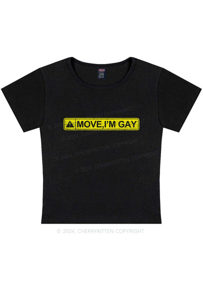 Curvy Move I'm Gay Y2K Baby Tee Cherrykitten