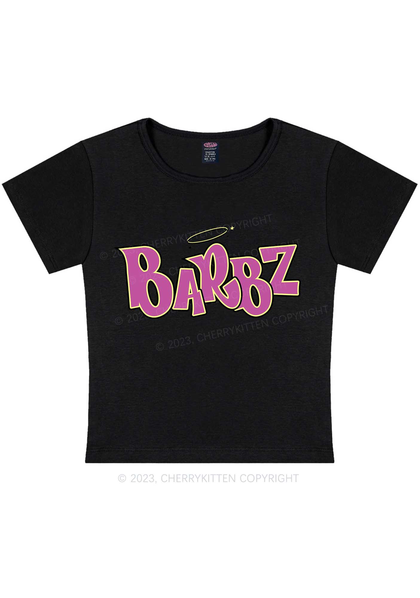 Curvy Barbz Y2K Baby Tee Cherrykitten