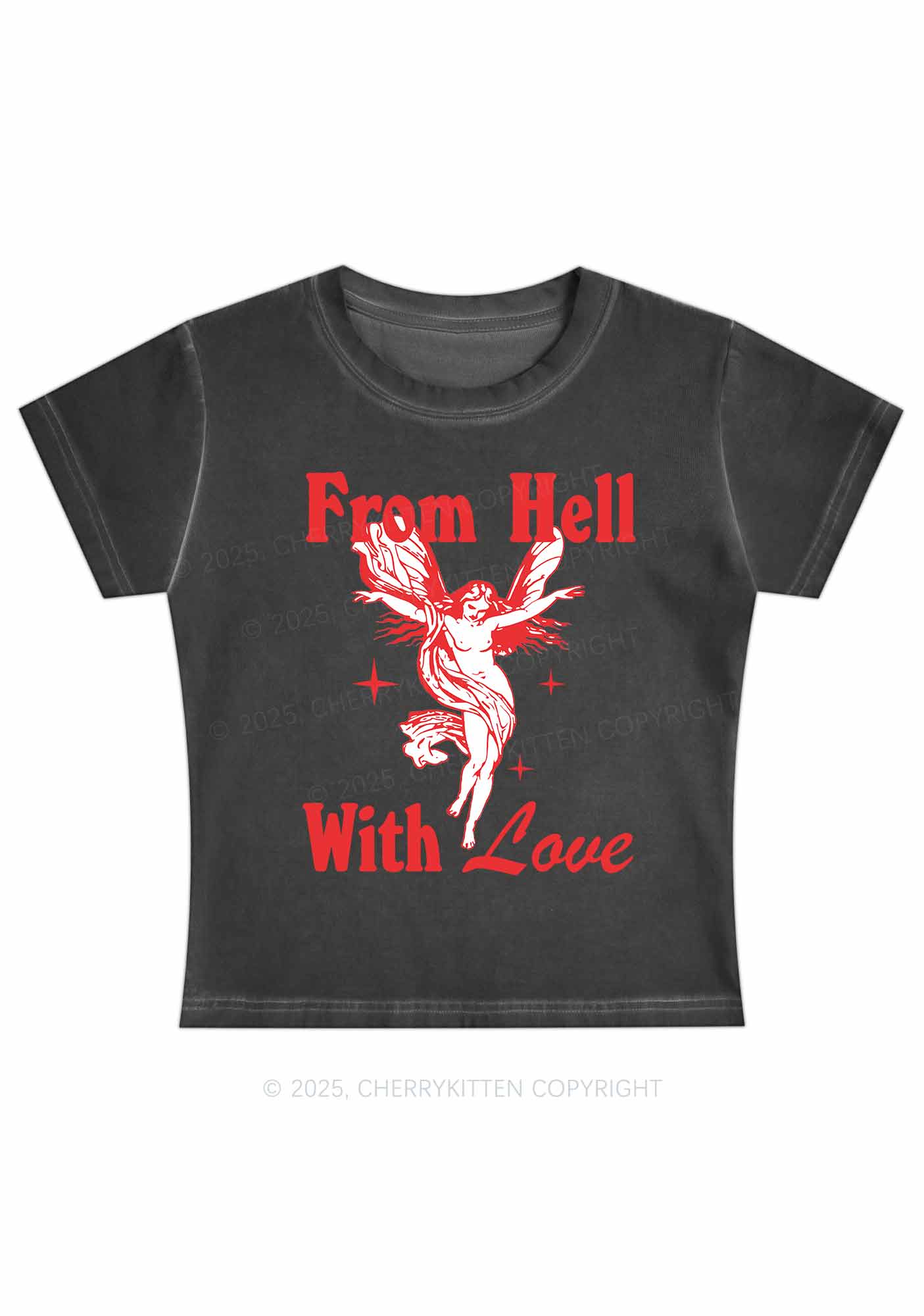 From Hell With Love Y2K Vintage Classic Tee Cherrykitten