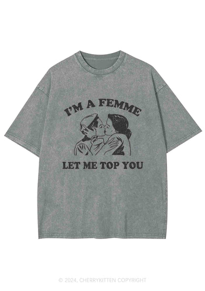 I'm A Femme Y2K Washed Tee Cherrykitten