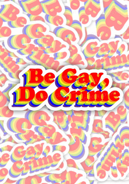 Be Gay Do Crxme 1Pc Y2K Sticker Cherrykitten