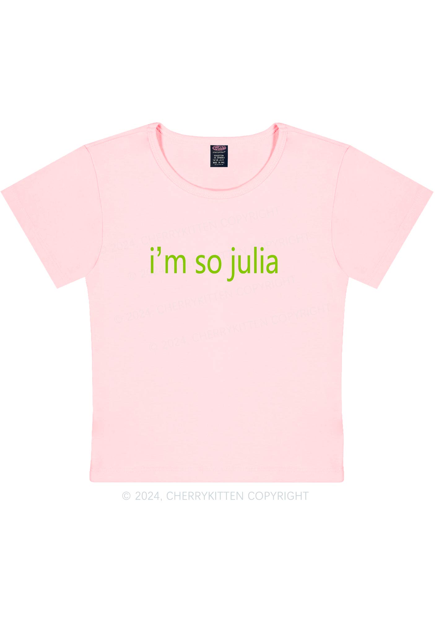 I'm So Julia Y2K Baby Tee Cherrykitten