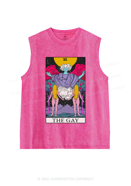 The Gay Witch Y2K Washed Tank Cherrykitten