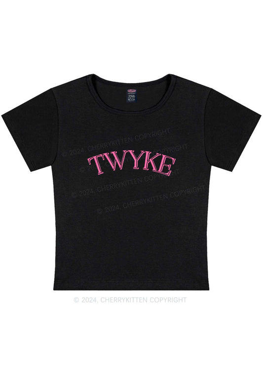 TWYKE Y2K Baby Tee Cherrykitten