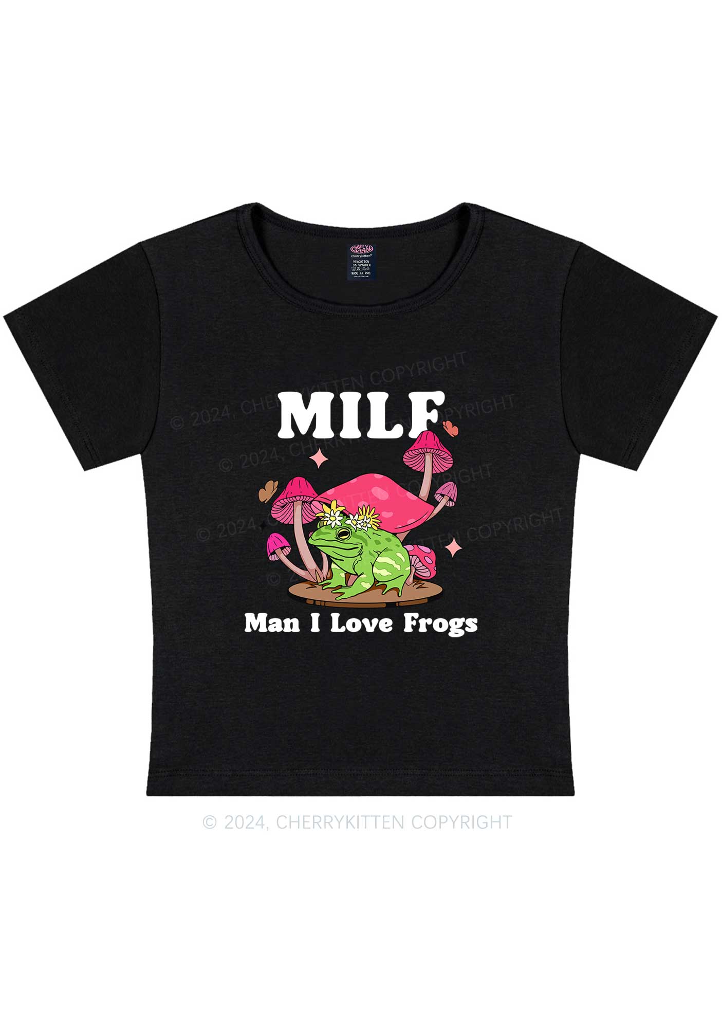 Curvy Mxxf Frog Y2K Baby Tee Cherrykitten