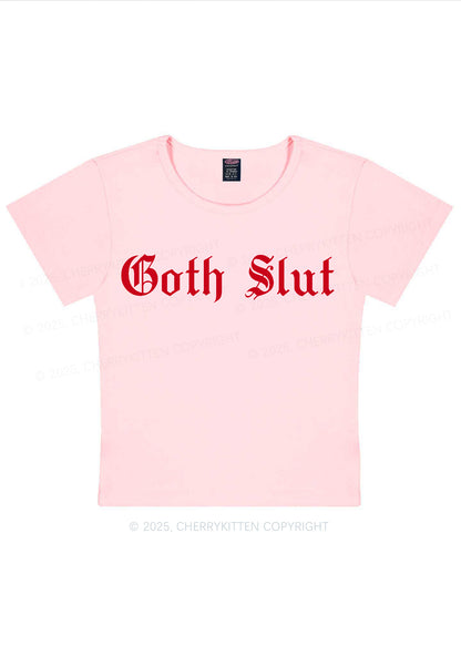 Goth Slxt Y2K Baby Tee Cherrykitten