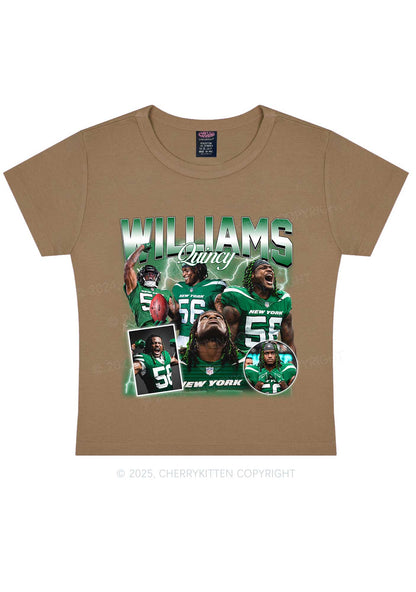 Green Williams Y2K Super Bowl Baby Tee Cherrykitten