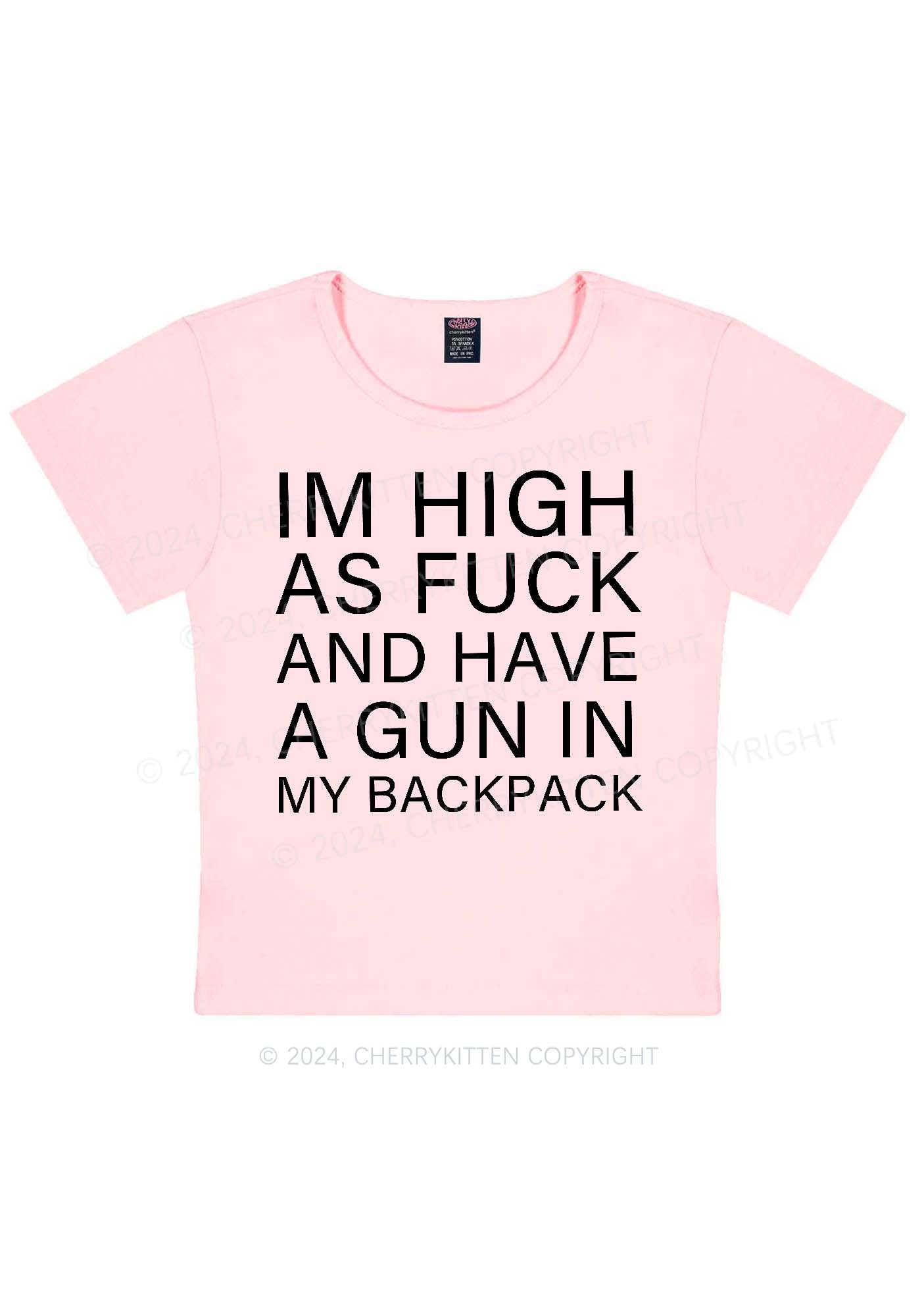 Im High Y2K Valentine's Day Baby Tee Cherrykitten