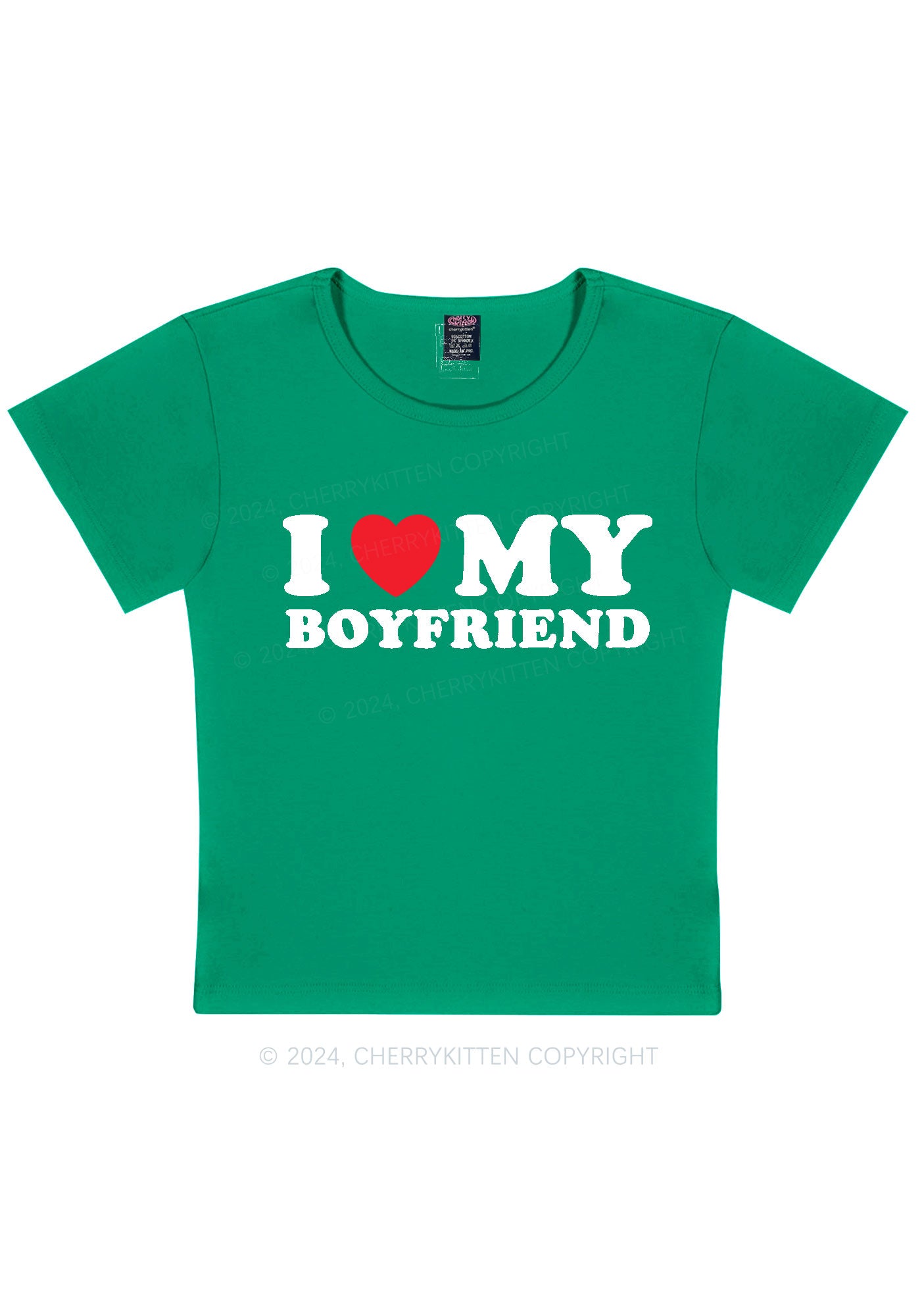 I Love Boyfriend Y2K Valentine's Day Baby Tee Cherrykitten