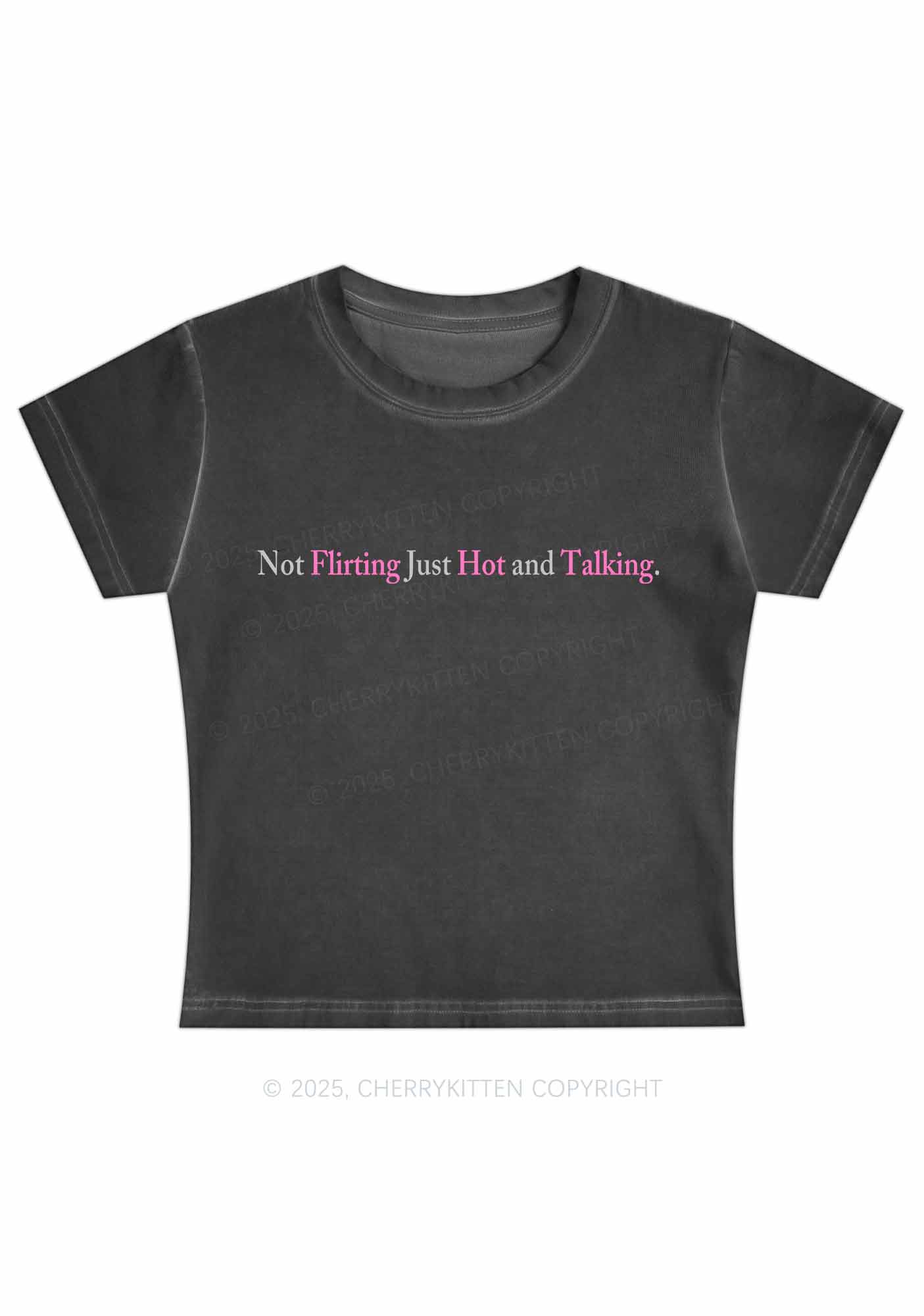 Just Hot And Talking Y2K Vintage Classic Tee Cherrykitten