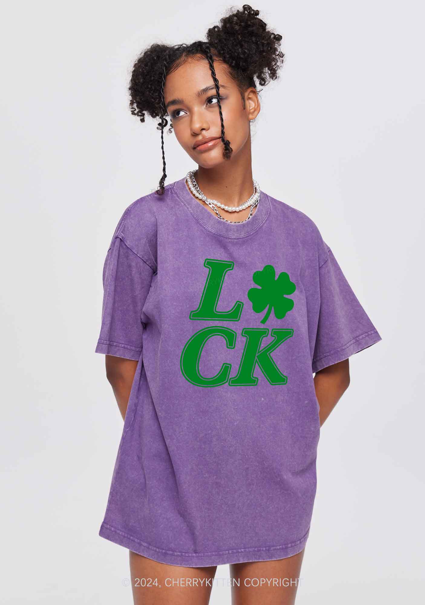 I Love CK St Patricks Y2K Washed Tee Cherrykitten