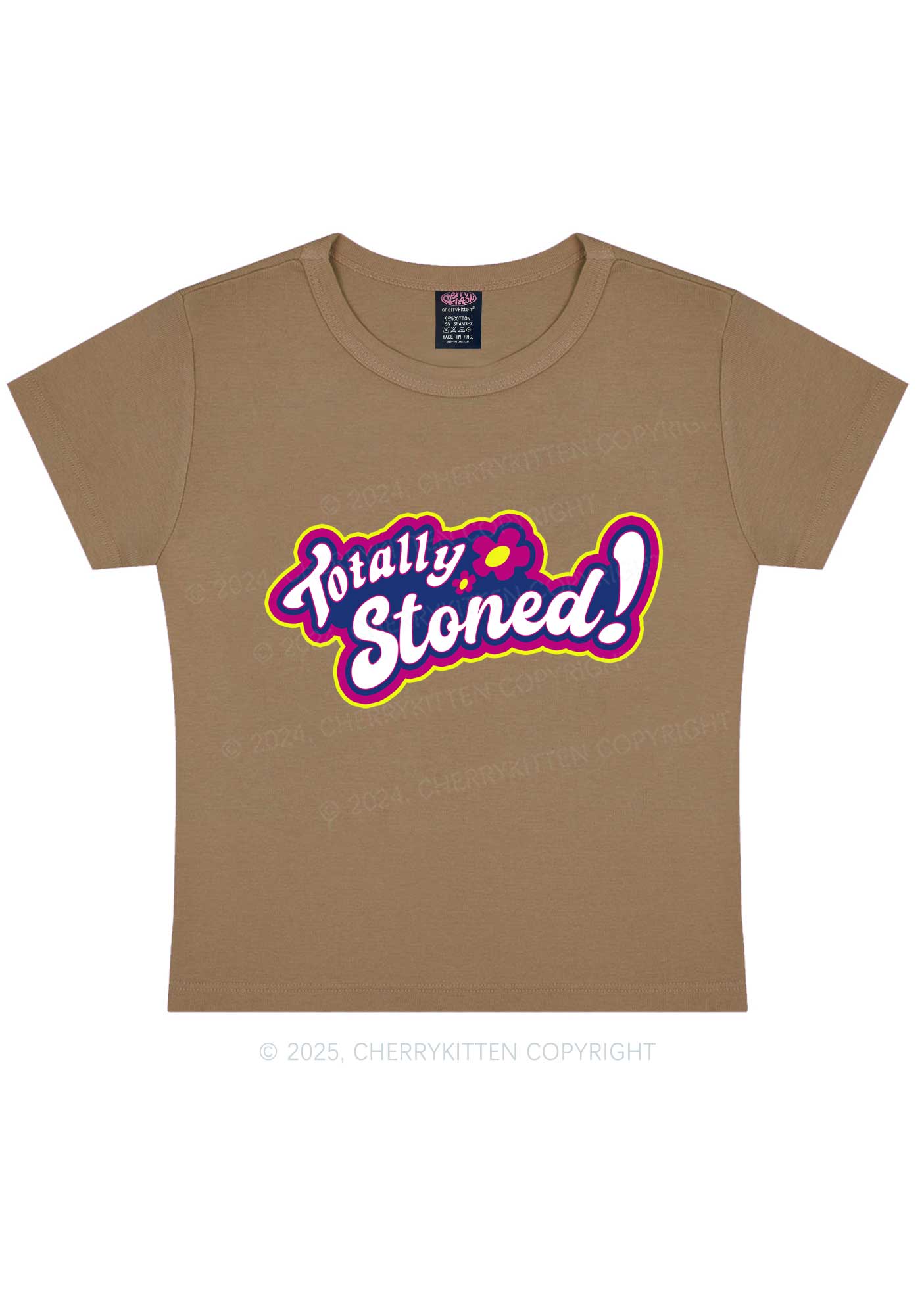 Totally Stoned Y2K Baby Tee Cherrykitten