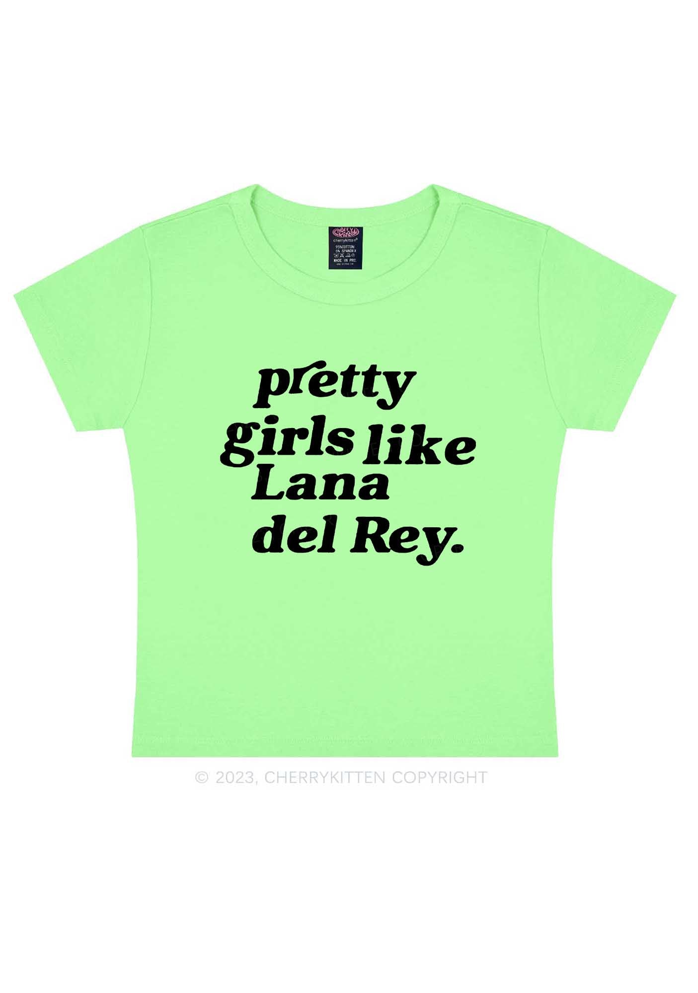 Pretty Girls Like LDR Y2K Baby Tee Cherrykitten